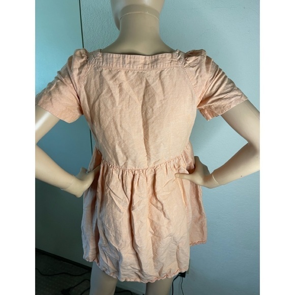 𝅺madewell Plus Linen Blend Allie Mini Dress XS - Picture 5 of 6